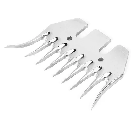 Vista 8 de Tijeras de oveja y peines, tijeras de cabra para tijeras eléctricas de lana, tijeras cortadoras de pelo de animales (hoja curvada de 9 dientes