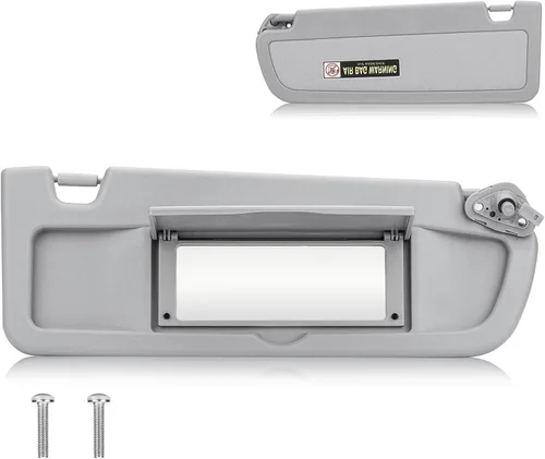 Vista 8 de Visera solar para Honda Civic EX LX Sedan SI Coupe 2006-2011, lado del conductor izquierdo, repuesto gris 83280-SNA-A01ZA