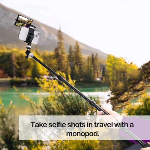 Vista 7 de NICEYRIG Plus - Kit de espejo para selfie con soporte de trípode de aluminio para iPhone 14/13/12/11 Pro, Pro Max, SE aplicable para YouTube Live