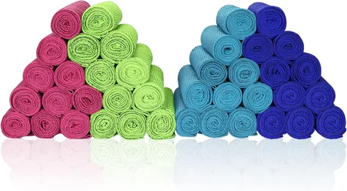 Vista 8 de Paquete de 40 toallas de enfriamiento de 40 x 12 pulgadas, toallas frescas a granel de 5.64 oz/m², suaves, transpirables, superabsorbentes, toalla