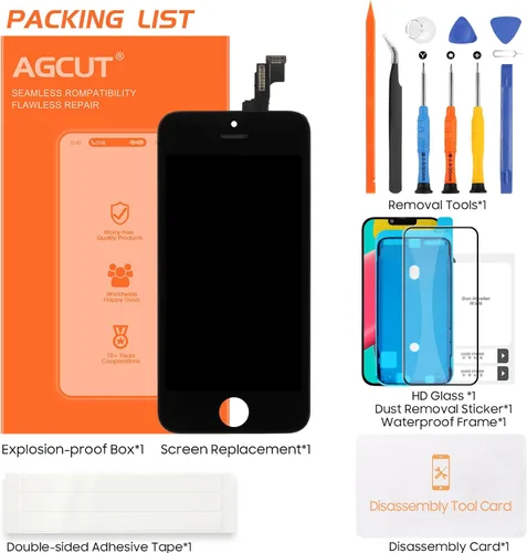 Vista 7 de Para iPhone SE 2016 Reemplazo de pantalla para iPhone 5S Pantalla LCD táctil A1723 A1724 A1453 A1457 A1518 A1528 A1530 A1533 Pantalla Digitalizador