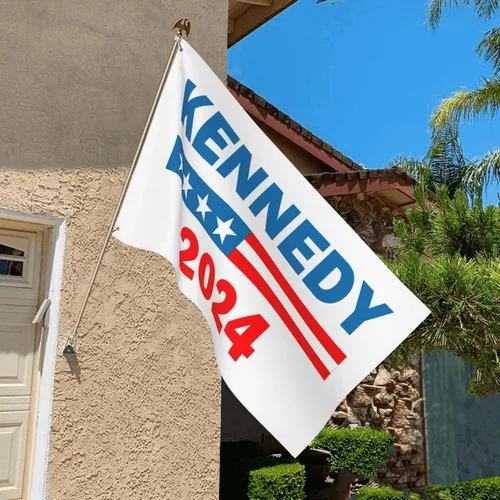 Vista 6 de Kennedy - Bandera para el presidente Robert Kennedy 2024, bandera de salvar Estados Unidos 2024, bandera anti Biden, bandera demócrata, bandera de 3