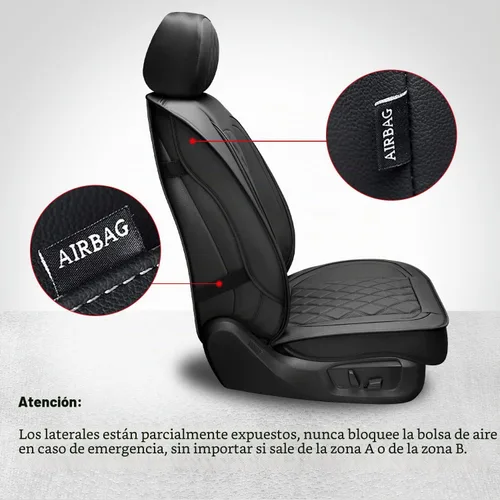 Vista 2 de MIROZO 2 piezas de fundas para asientos delanteros para Dodge Ram, cubierta impermeable para asiento de camión compatible con RAM 1500 2500 3500