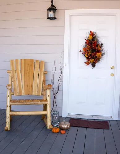 Vista 2 de Leigh Country Silla Rocker Single Aspen Log TX 95100