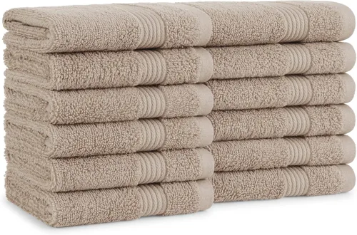 Vista 27 de Juego de toallas de baño Arkwright de 4 piezas - 100% algodón súper suave, 600 GSM de secado rápido y absorbente, artículos de lujo para baño