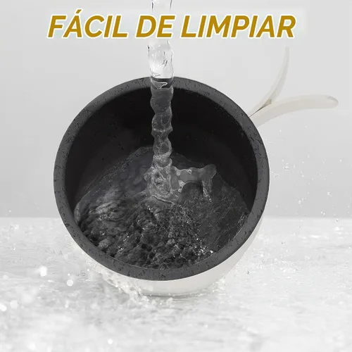 Vista 7 de HYTRIC Olla eléctrica portátil de 2 litros con mango plegable, olla eléctrica antiadherente con doble control de potencia para campamento