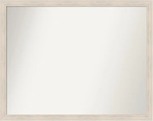 Vista 546 de Amanti Art Espejo personalizado, espejo de baño estrecho Alexandria White Wash, espejo de pared o espejo de tocador de baño sobre el fregadero