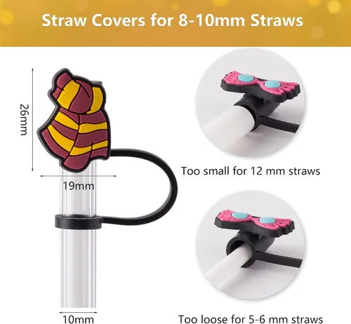Vista 2 de 6 piezas de tapas de popote mágicas de silicona para taza Stanley de 30 y 40 oz, tapas reutilizables para popotes para accesorios de taza Stanley