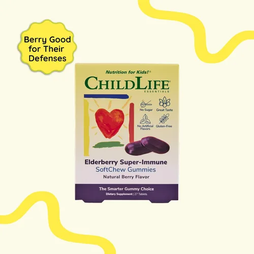 Vista 3 de CHILDLIFE ESSENTIALS Gomitas SoftChew superinmunes de saúco para niños, apoyo inmunológico con vitamina C y vitamina D3, suplemento inmunológico