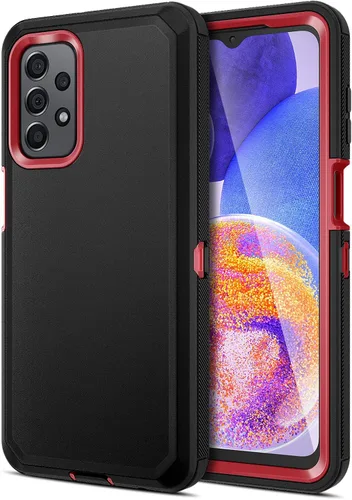 Vista 13 de Jiunai Funda para Samsung A16, a prueba de golpes, antipolvo, protección resistente, de doble capa, borde elevado, para exteriores, híbrida