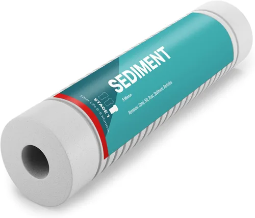 Vista 5 de NU Aqua Reemplazo de filtro de sedimentos de ósmosis inversa – Cartucho universal de sistema de filtración de agua RO de 10 pulgadas de 5 micras – 1