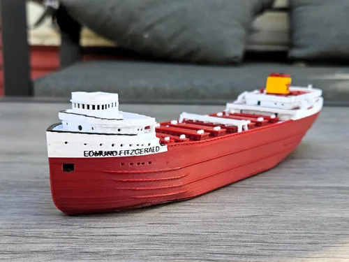 Vista 3 de TheRoller3d Edmund Fitzgerald - Modelo flotante para bañera y piscina, regalos RMS Titanic