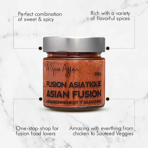 Vista 2 de A Spice Affair 's Asian Fusion - Mezcla de condimentos inspirados en Asia oriental sabrosa, aromática y rica en Umami, totalmente natural, sin OMG