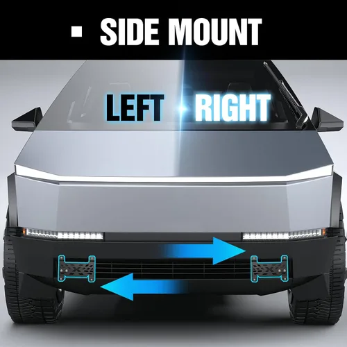 Vista 4 de Marco de Placa de Matrícula Frontal Compatible con Tesla Cybertruck 2024 2025 2026, Soporte de Placa de Matrícula sin Taladro con Antirrobo, Kit