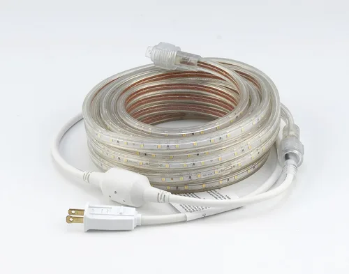 Vista 3 de CBconcept Listado UL, 50 pies, 5500 lúmenes, 6000 K blanco puro, regulable, tira de luz LED plana flexible de 110-120 V CA, 930 unidades 3528 LED