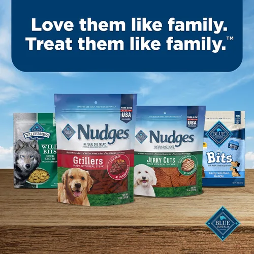 Vista 9 de Blue Buffalo Nudges Grillers - Golosinas naturales para perros, carne de res, 16 onzas, (paquete de 5)