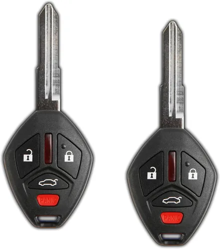 Vista 9 de KeylessOption Funda de llave de repuesto para Mitsubishi Eclipse Galant 2007 2008 2009 2010 2011 2012, control remoto de 4 botones OUCG8D-620M-A, se