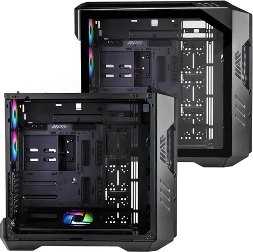 Vista 14 de Cooler Master HAF 700 E-ATX Caja de PC de Alto Flujo de Aire, Panel Frontal de Malla, Ventiladores Duales ARG 200mm Customizable Sickleflow, 1 x USB