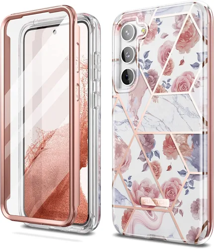 Vista 8 de SURITCH Funda para Samsung Galaxy S23, [Protector de Pantalla Integrado] [Protección de Doble Capa] Protección Completa Resistente a Golpes Funda