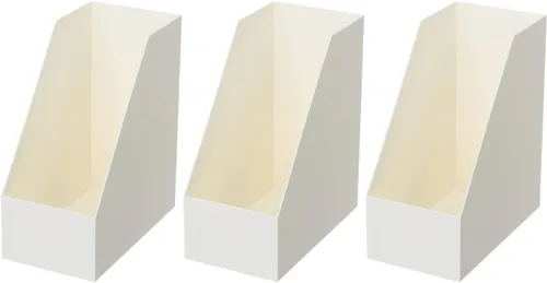Vista 5 de YBM HOME Organizador vertical para archivos, diseño frontal abierto para un fácil acceso a archivos, documentos y revistas, ideal para oficina