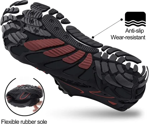 Vista 4 de SEEKWAY - Zapatos acuáticos para hombre y mujer, secado rápido, para playa, natación, río, piscina, lago, senderismo, kayak, surfing