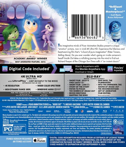 Vista 2 de Inside Out 4K UHD