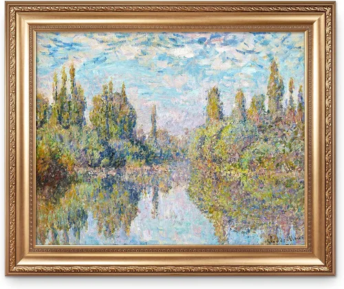 Vista 148 de A&T ARTWORK Antibes Seen from The Salis Gardens de Claude Monet Las Obras de Arte Clásico Mundial Reproducciones, Impresiones de Arte en Lienzo