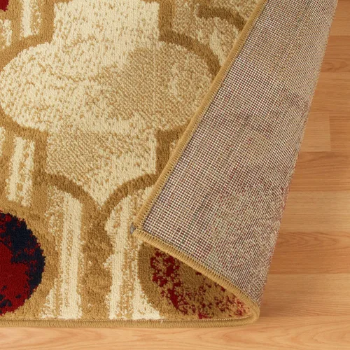 Vista 5 de BLUENILEMILLS BNM - Alfombra de pasillo para interiores con respaldo de yute, perfecta para cocina, dormitorio, madera dura, sala de estar Beige