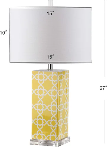 Vista 5 de Safavieh Lighting Collection - Lámpara de mesa (2 unidades), color amarillo