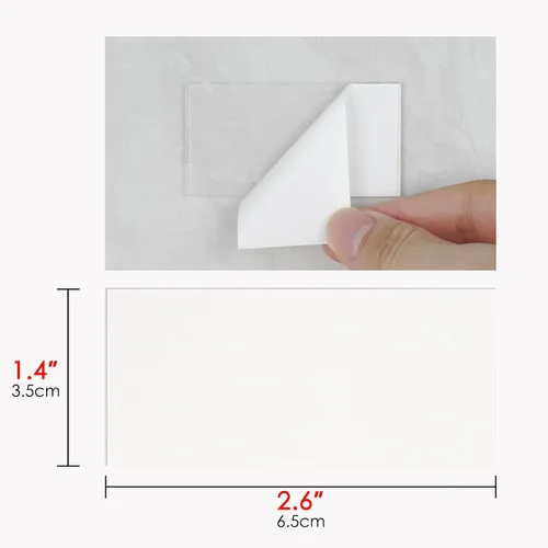 Vista 2 de LUEXBOX Cinta de montaje de doble cara resistente, nano cinta para ducha, cuadrados de montaje, almohadilla adhesiva transparente para paredes