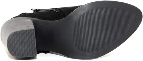 Vista 5 de Botines de moda con cremallera lateral para mujer, Negro