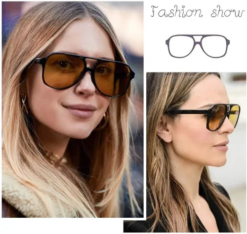 Vista 5 de Dollger Gafas de sol polarizadas estilo aviador retro para mujeres y hombres, montura grande clásica, gafas de sol vintage de los años 70
