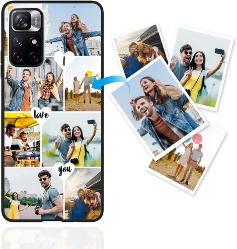 Vista 7 de Funda de teléfono personalizada para Xiaomi Poco M4 Pro 5G (no para Poco M4 Pro), funda de teléfono de TPU suave, funda protectora para teléfono