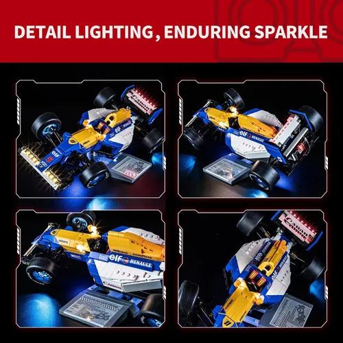 Vista 3 de BRIKSMAX Kit de luces 2.0 para Lego Williams Racing FW14B y Nigel Mansell – Innovadora iluminación LED compatible con Lego Icons 10353 – No incluido
