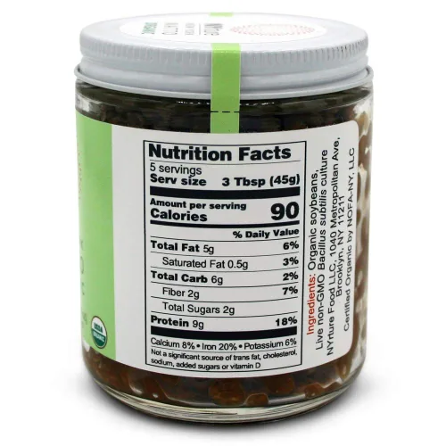 Vista 2 de New York Natto Organic - Superalimento probiótico japonés hecho fresco en Nueva York - Certificado orgánico - 4 frascos, 8 onzas (7.76 oz) por frasco