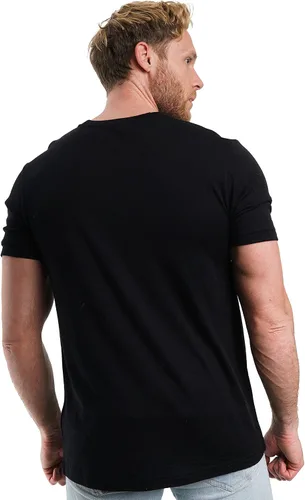 Vista 2 de Merino.tech Camiseta de lana merino para hombre, 100% lana merina orgánica, capa base ligera + calcetines de lana de senderismo
