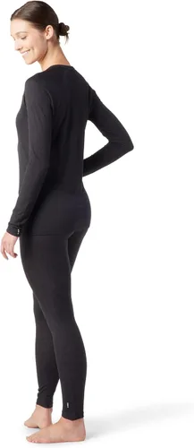 Vista 3 de Smartwool Capa base clásica de lana merino para mujer para todas las estaciones Camisa de manga larga de encaje (ajuste delgado)