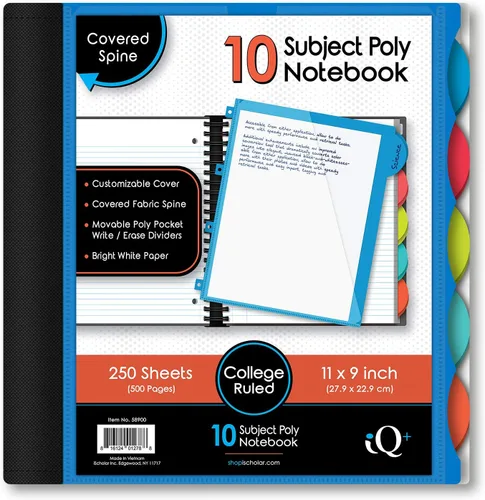 Vista 16 de Cuaderno de notas IQ Subject con espiral