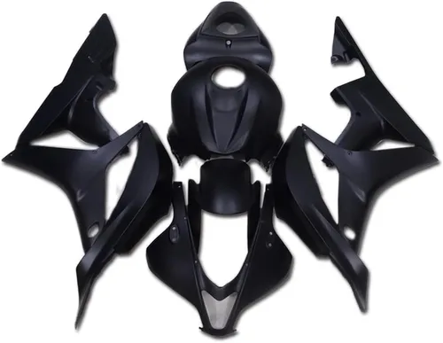 Vista 23 de Carenado negro brillante para Honda 2007 2008 CBR600RR CBR 600RR nueva inyección ABS plásticos cuerpo kit cuerpo trabajo 07 08
