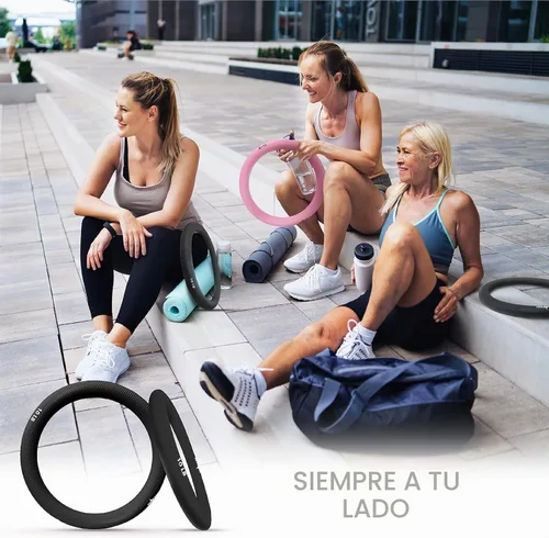Vista 6 de Yes4All Power Ring 10lbs, Weight Ring, Weighted Circle, Kettlebell for Yoga Exercise, Aerobics, Home Fitness, Core Training