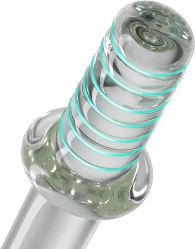 Vista 4 de Varita de masturbación con consolador de cristal de cristal, masajeador de masturbación vaginal, tapón anal, palo de placer, estimulación del ano
