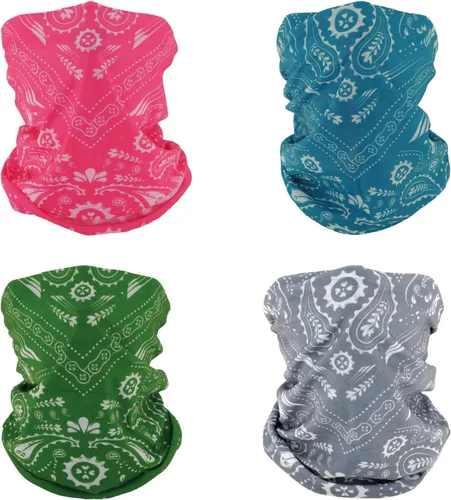 Vista 12 de 4 bandanas multiusos para mujeres y hombres