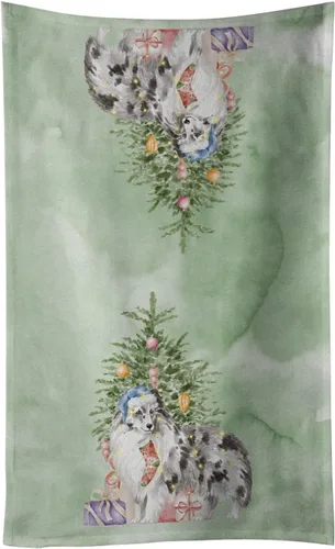 Vista 13 de Caroline's Treasures Toalla de cocina Christmas English Bulldog #2, 15 X 28, multicolor