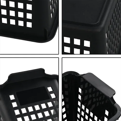 Vista 3 de Begale Bandejas de almacenamiento de plástico para cocina, organizador de baño, juego de 6