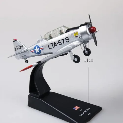 Vista 7 de TECKEEN 1:72 Aleación USA 1953 T6 LT-6G Modelo de avión Modelo de Aviación Modelo de Aviación Modelo de Exposición de Ciencias de la Aviación