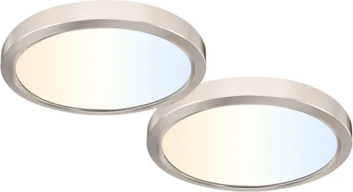 Vista 9 de hykolity Paquete de 2 Luces de Panel Plano Redondo LED de 9 Pulgadas con CCT Seleccionable, 18W 1800LM 3000K/4000K/5000K, Lámpara de Techo