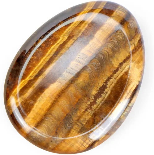 Vista 15 de Artistone Cristal de amatista para el pulgar, cristales curativos tallados, piedras de palma de bolsillo para ansiedad, alivio del estrés, meditación