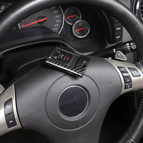 Vista 3 de Funda para llavero Chevy Corvette C6, 2005-2013, protección inteligente para llave remota, patrón de fibra de carbono