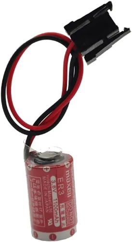 Vista 4 de YICUAA 10 Uds ER3 3.6V 1100mAh PLC batería de litio PM-20BL F940 con enchufe negro