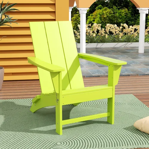Vista 16 de WestinTrends Ashore Modern - Silla plegable Adirondack para exteriores (juego de 2), color negro
